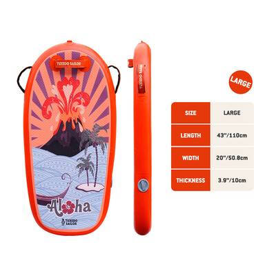 Bodyboard pentru paddleboard gonflabil pentru copii - portocaliu